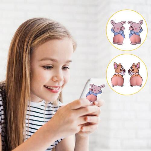 Anti-collision Rubber Strip Cute Car Phone Fridge