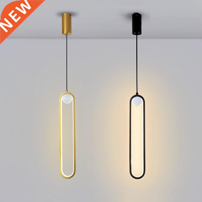 Modern Led Pendant Lamps Gold Black for Dining Room Bedroom