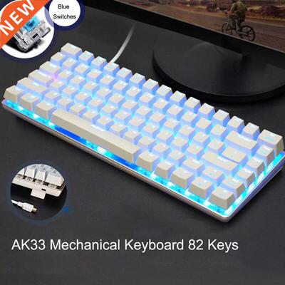 Gaming Keyboard AK33 Mechanical Keyboard Blue Black Switch 8