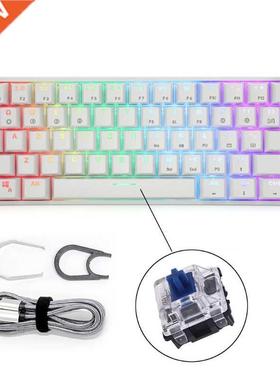 Gaming Keyboard Compact 61Keys Portable Gaming Keyboard for