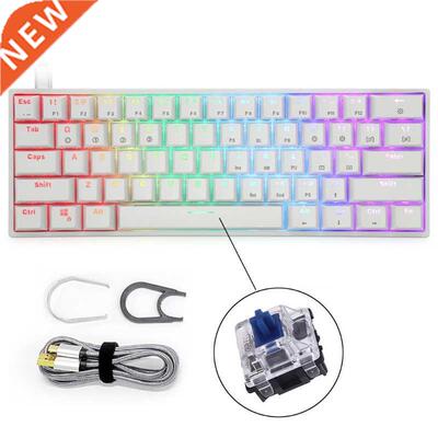 Gaming Keyboard Compact 61Keys Portable Gaming Keyboard for
