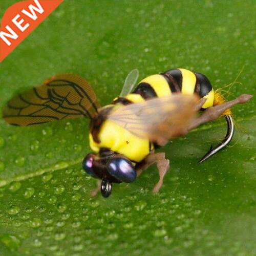 2Pcs/Set 15MM 0.2g Bee Bait Artificial D Effect Mini