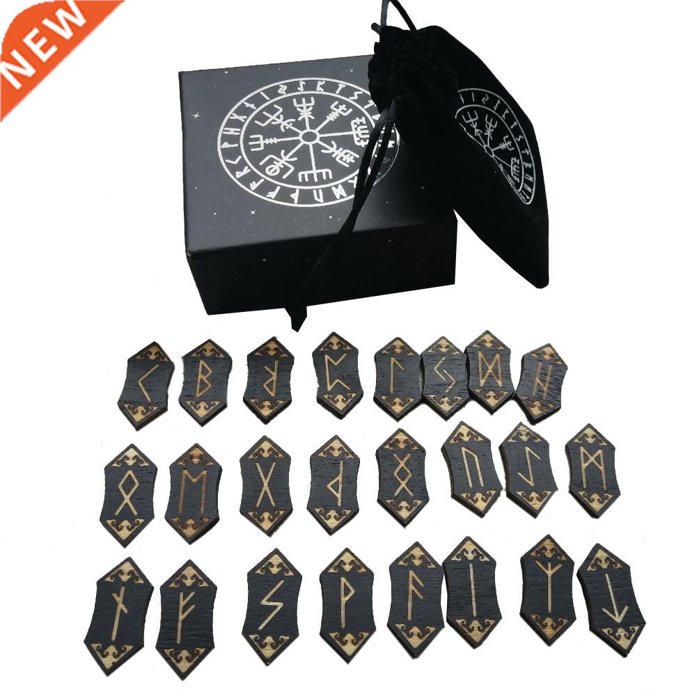 Handmade Nordic Rune Card Set Divination Accessories