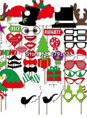 50pcs/lot Funny Photo Booth Props  Christmas Party Mr