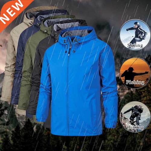 Spring Autumn Hiking Waterproof Jackets Men Outdoor Sports C