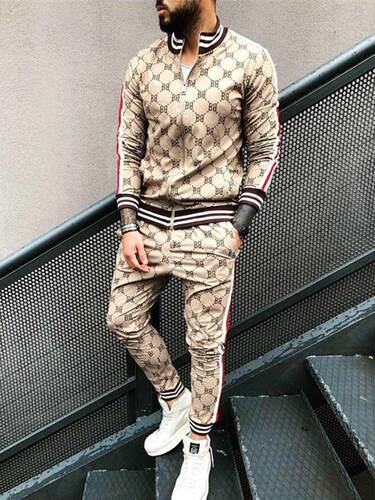 Muscle Sport Suits European American nds D Print Fitness Zi