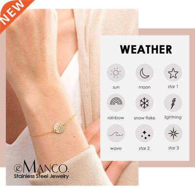 eManco Personalized Engrave Designer Initial Braclets for w