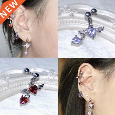 1PC Stainless Steel Angel Wings Helix Piercing Daith Carti