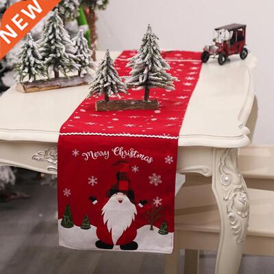 Christmas Table Runners Red Black Stripe Tablecloths