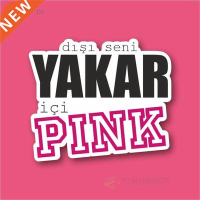 Pink Laptop and Phone Sticker-Decal max.8cm