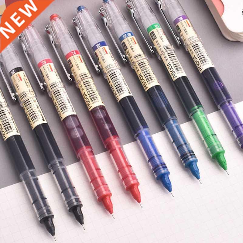 6/7pcs/set 0.5mm Roller Pen Black/Red/blue Color ink Straigh