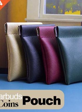 Pu Leather Coin Purse Women Men Small Mini Short Wallet Bag