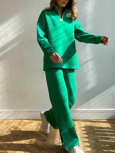 2022 Spring Women's Tracksuit Trousers Suit Cotton Casual Cl