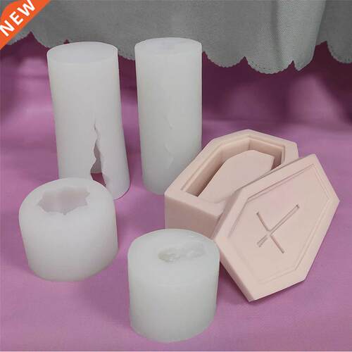 Candle Mould Halloween Coffin Shaped Silicone Mold DIY