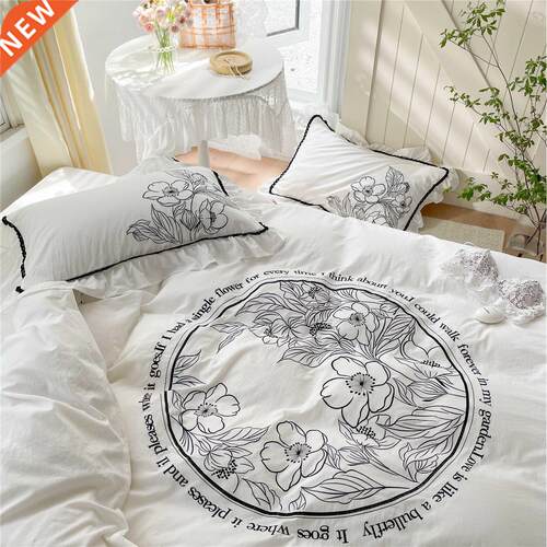 Ancient Style Niche Embroidery All Cotton Washed Cotton