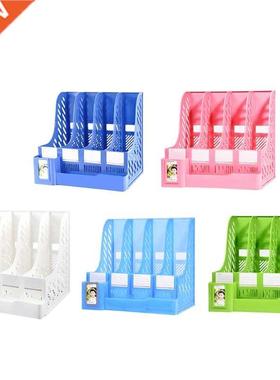 Tabletop File Organizer Holder with Lable Window for School