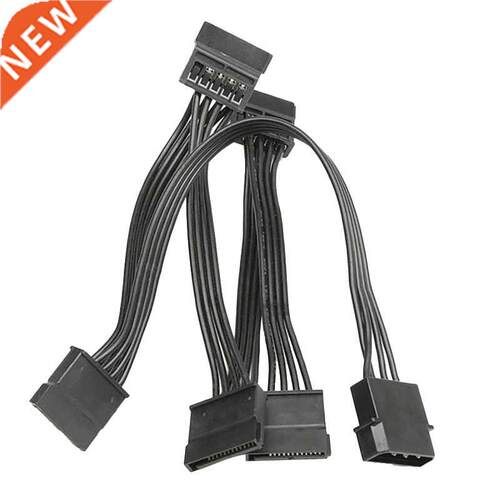 10 Pcs 4Pin IDE to 5-Port Power Supply Cable 4Pin Molex to M