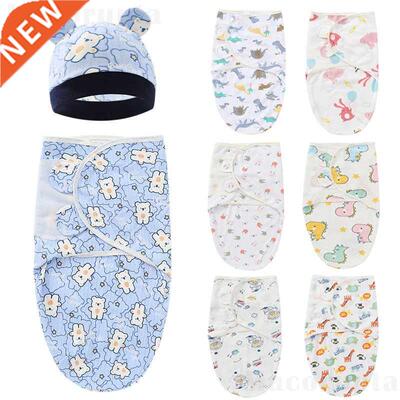 Newborn Summer Waddle Wrap Hat Baby Receiving Blanket Beddin