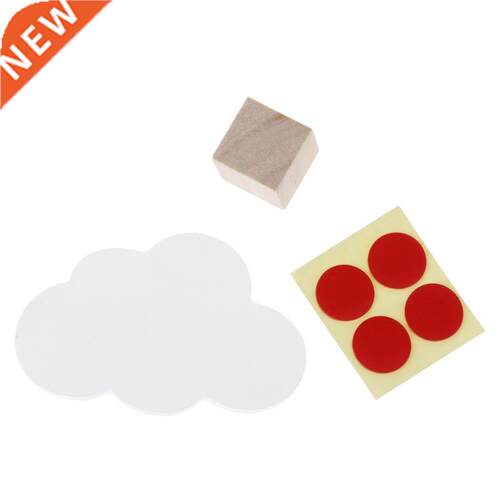 1 Pc Attractive Cloud Hooks Wooden Clothes Hanger Wall
