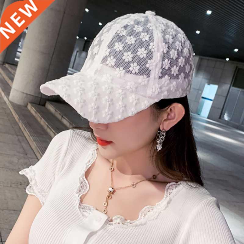 Women's Lace Small Flower Baseball Caps Breathable Mesh Flor