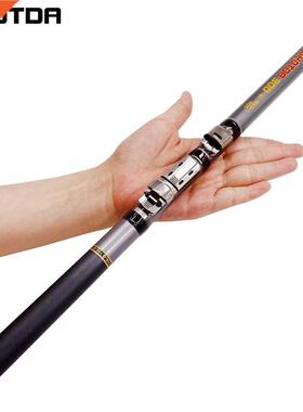 Ca a de pescar telescópica para carpa, ca a corta y rígida