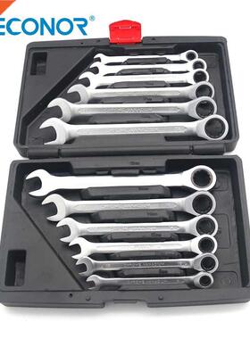 Ratchet Wrench Set Ratcheting Spanner 12pcs 8 19mm size Dul