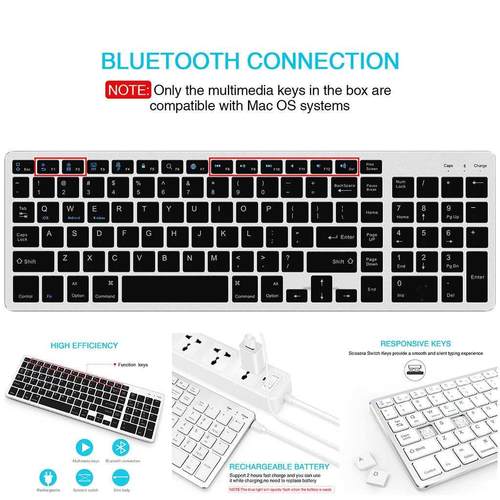Wireless Keyboard Computer Keyboard Gamer Portable Bluetooth