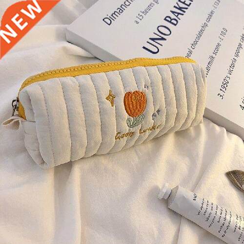 Tulip Pencil Case Soft Fufu Embroidery Baby Cotton Cute