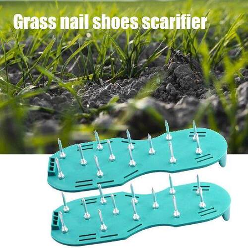 1 Pair Grass Spiked Gardening Walking Scarifier Nail