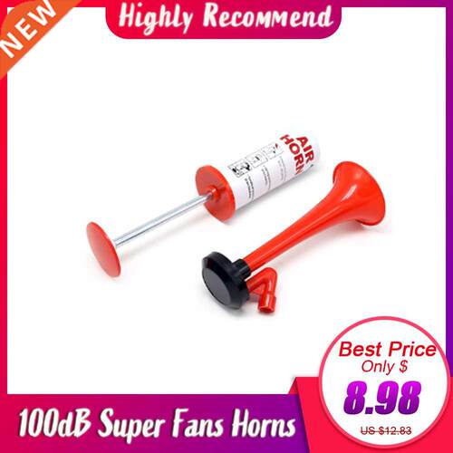 100dB Super Horn Hand Pump Ar Horn Cheerleadng Soccer Spo