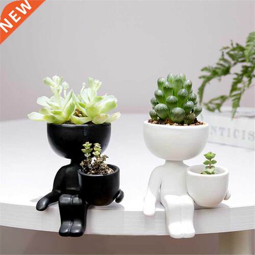 Creative Humanoid Ceramic Flower Pot Vase Plant Pot Ceramic
