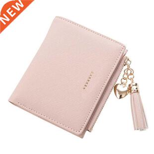 2022 Tassel Women Wallet Small Cute Wallet Women Short Leath