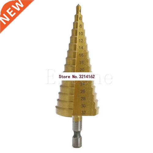 4-32mm HSS Triangle Shank Pagoda Step Drill Bit 07NOV