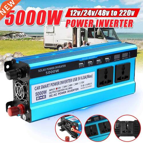 Solar Inverter DC 12V 24V 48V to AC 220V 3000W 4000W 5000W I