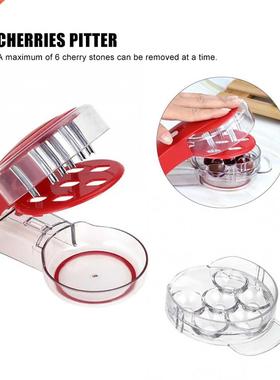 Portable 6 Groove Cherry Pitting Tools Cherry Stone Pit Remo