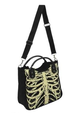 Luminous Gothic Skeleton Bones Skulls Bags Rock Designer Fem