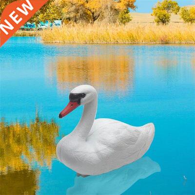 Garden Ornament Swan Shaped Figurine Outdoor Sculpture