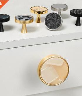 Resin S Cabinet Knob chest pulls Knob single hole Drawer Han