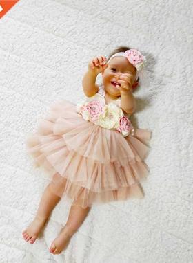 Retail Gorgeous Rhinestone Sashes Girl Evening Dress Baby Gi