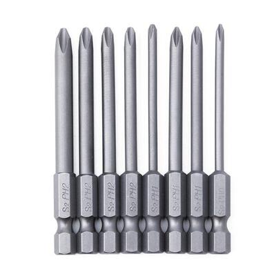 1 Set 8 PCS Alloy Steel Magnetic Cross Head Screwdrivers 75m