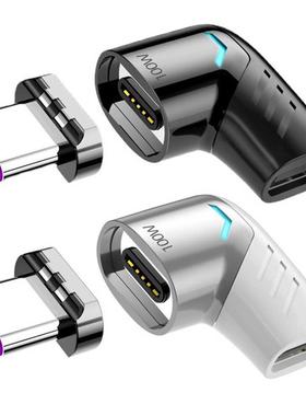 480Mpbs Right Angle Connector PD 100W USB C Female to Type-C