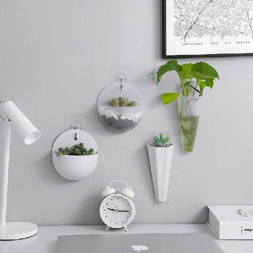 Wall Hanging Flower Pot New Nordic Style Wall-mounted Vase