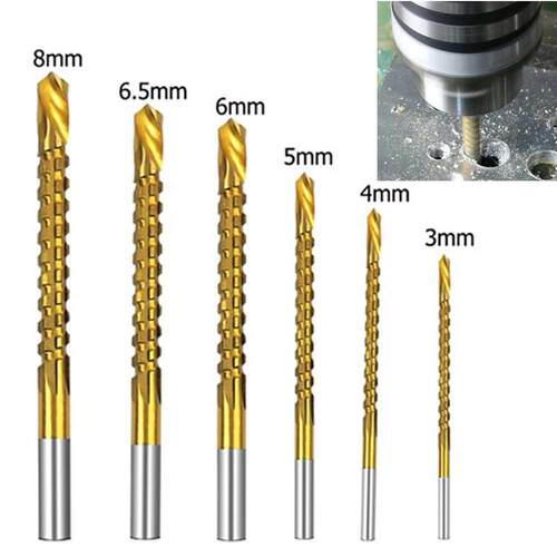 3Pcs Cobalt Drill Bit Set 3-8mm Titanium Coated HSS Drill Bi