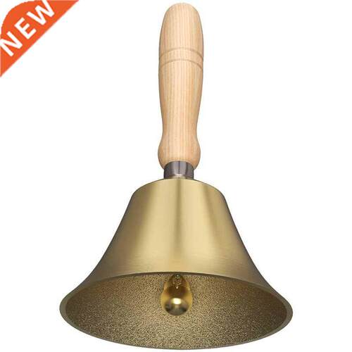 4. Inch Large Hand Call Bell with Wood Handle,for Kids and