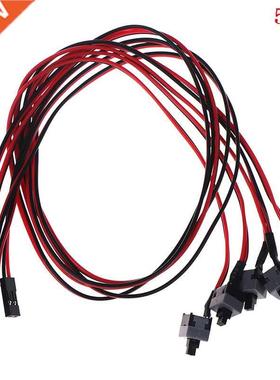 5Pcs PC Computer Mboard Power Cable Switch On/Off/Reset