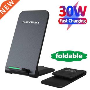 30W Wireless Charger Stand Pad For iPhone 13 12 11 X XS Pro