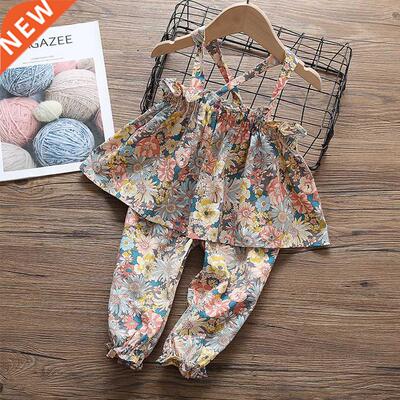 Toddler Girls Clothing Floral Dress + Pants Clothes For Girl