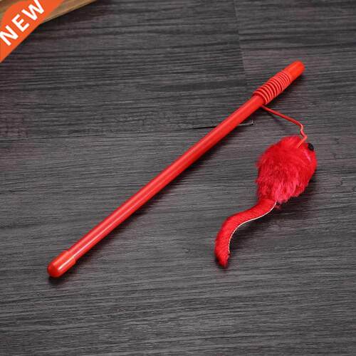 Hot Selling Pet Cat Toy Cute Design Mouse Teaser Wand Plast