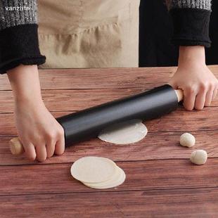 Non-Sticky Steel Rolling Pin Roller Movable flour Roll