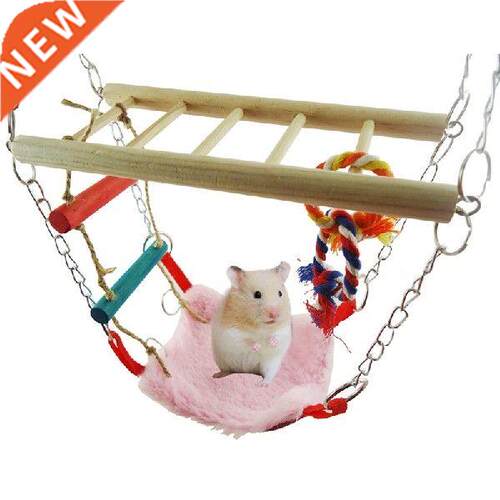 Hamster Swing Toy Soft Cute Parrot Hanging Swing Bird